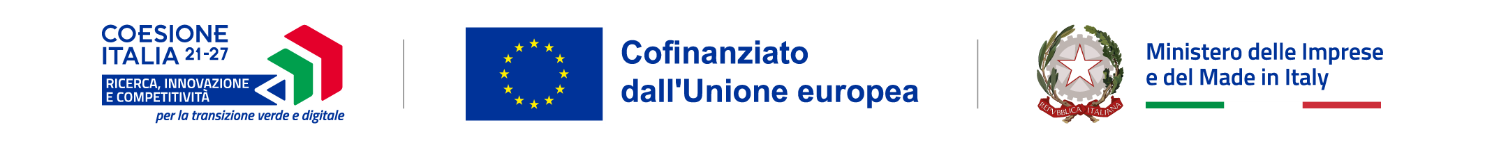 Coesione Italia 21-27 · Cofinanziato dall'Unione europea · Ministero delle Imprese e del Made in Italy